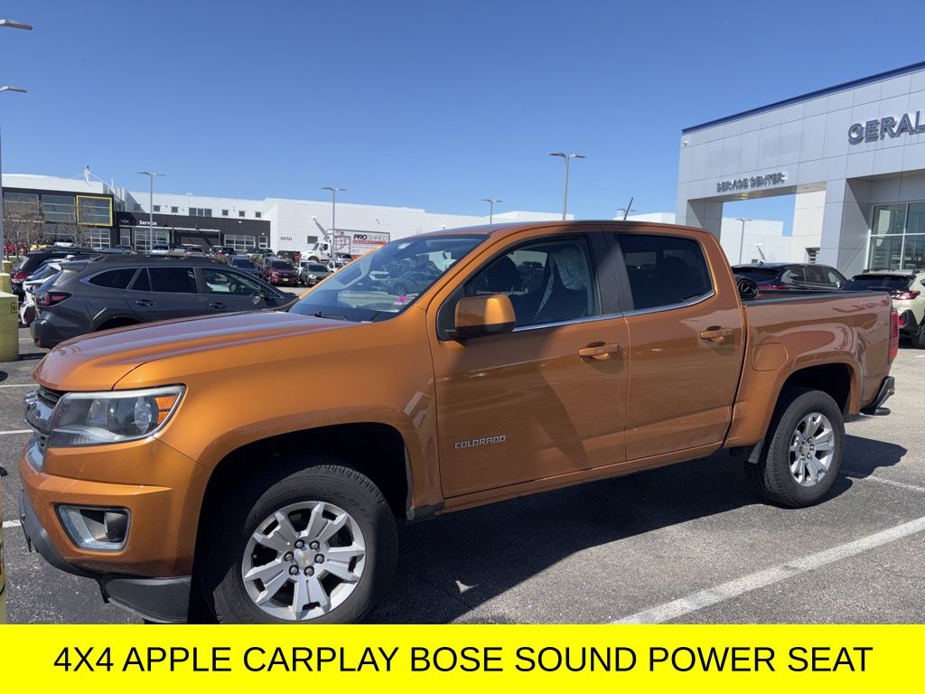 Burning Hot Metallic 2017 Chevrolet Colorado LT Crew Cab 4WD Pickup Truck Four-Wheel Drive 8-Speed Automatic