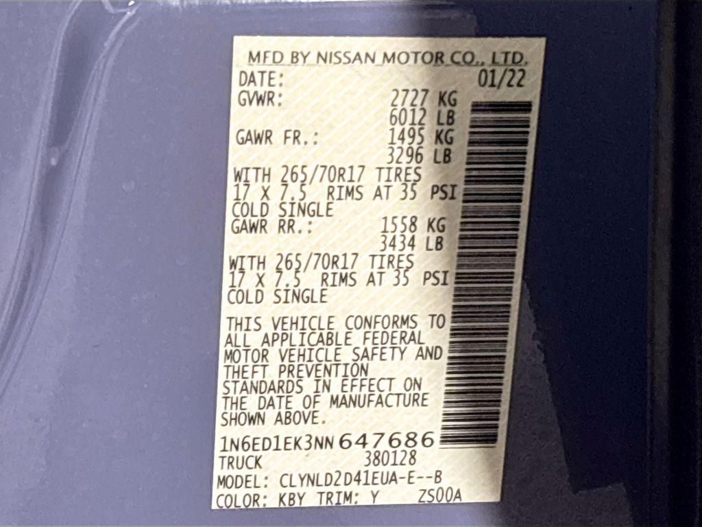 2022 Nissan Frontier PRO-4X