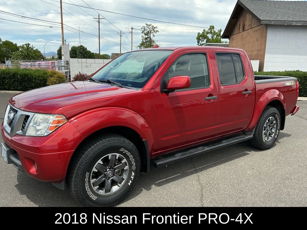 Lava Red 2018 Nissan Frontier Pickup Truck Four-Wheel Drive 5-Speed Automatic Overdrive