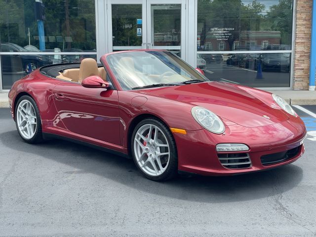 Red 2009 Porsche 911 Convertible Rear-Wheel Drive 7-Speed Dual Clutch