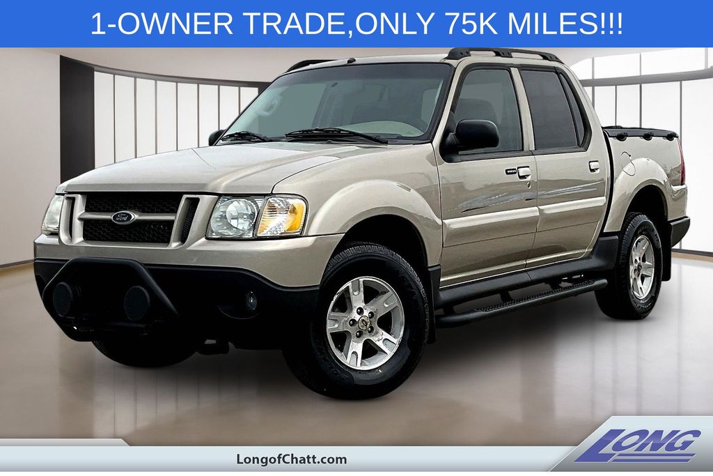 Gold 2005 Ford Explorer Sport Trac Pickup Truck 5-Speed Automatic Overdrive