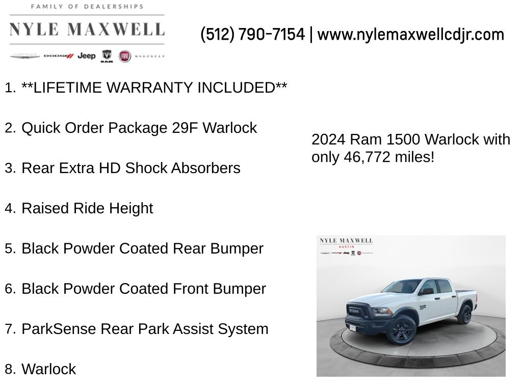 Used Car 2024 Ram 1500 Classic  Warlock For Sale Under $30,000 In Austin, Texas