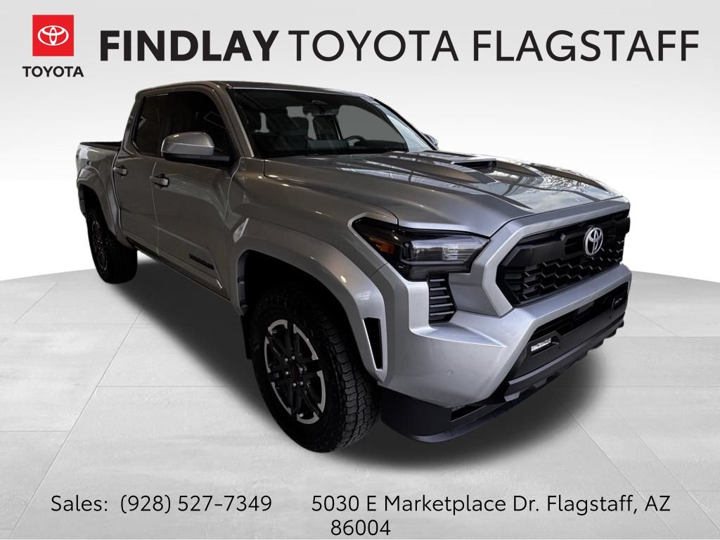 Celestial Silver Metallic 2024 Toyota Tacoma TRD Sport Double Cab 4WD Pickup Truck Four-Wheel Drive 8-Speed Automatic