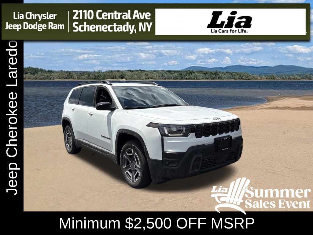 Bright White Clearcoat 2026 Jeep Cherokee SUV / Crossover Four-Wheel Drive Continuously Variable Transmission
