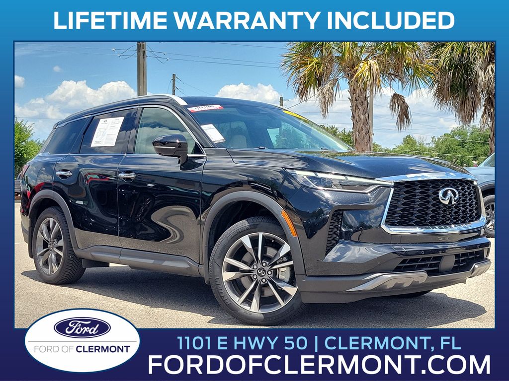 Mineral Black 2022 INFINITI QX60 Luxe FWD SUV / Crossover Front-Wheel Drive 9-Speed Automatic