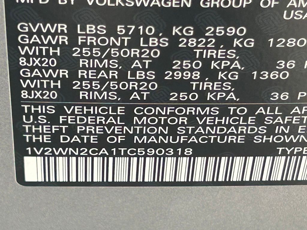 New 2026 Silver Mist Metallic Volkswagen 2.0T SE w/Technology image 56