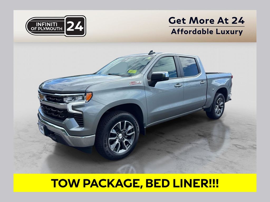 Sterling Gray Metallic 2023 Chevrolet Silverado 1500 Pickup Truck Four-Wheel Drive Automatic