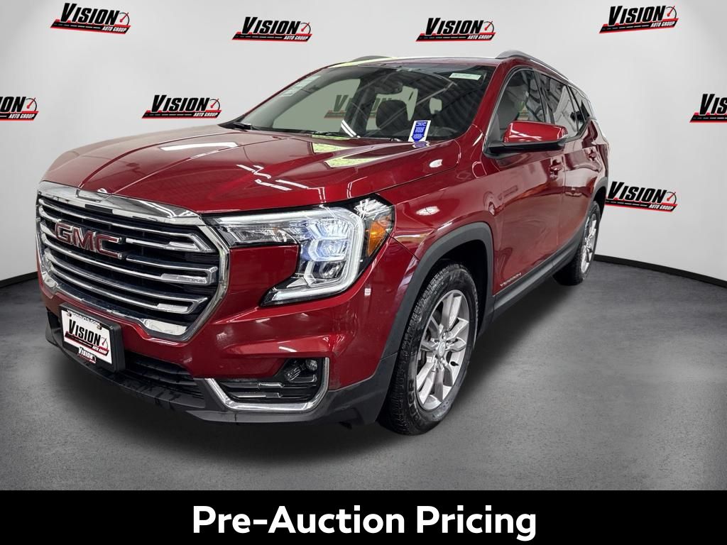 Volcanic Red Tintcoat 2023 GMC Terrain SUV / Crossover All-Wheel Drive 9-Speed Automatic