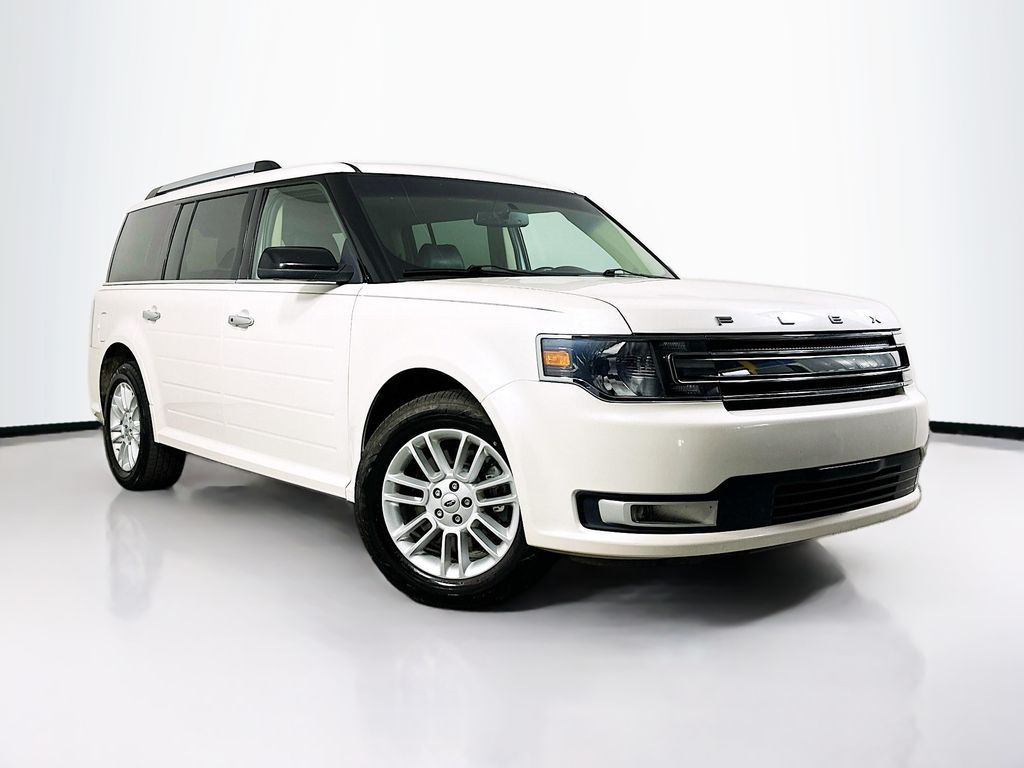 White Platinum 2017 Ford Flex SEL SUV / Crossover Front-Wheel Drive 6-Speed Automatic