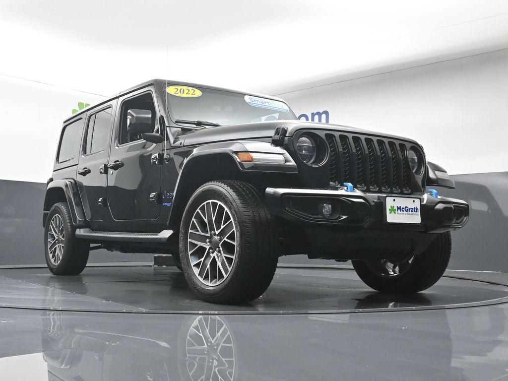 Certified Used 2022 Black Jeep Unlimited Sahara High Altitude 4xe image 27