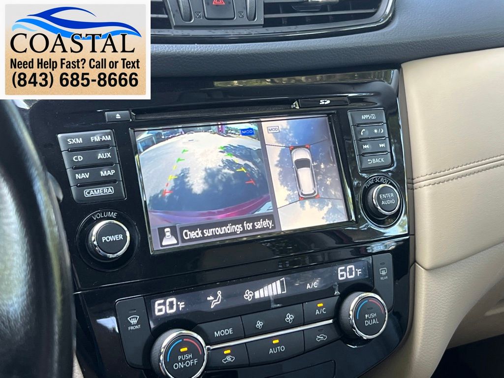 2017 Nissan Rogue SL Red at Coastal Chevrolet Cadillac