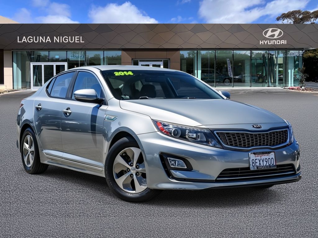 Aluminum Silver Metallic 2014 Kia Optima Hybrid LX Sedan Front-Wheel Drive 6-Speed Automatic