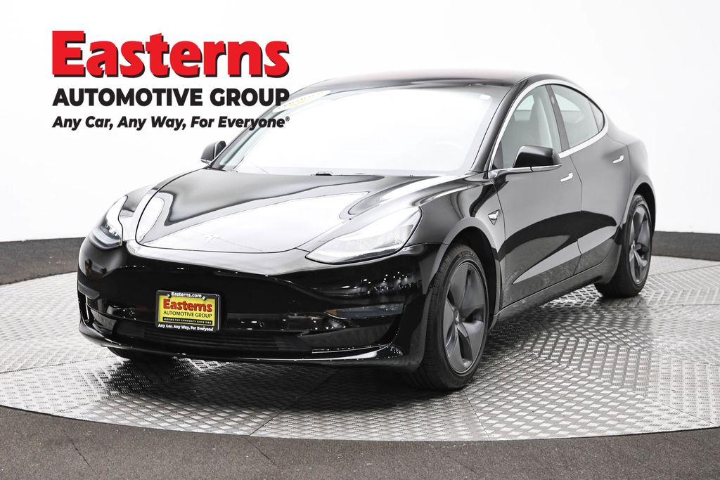 Black 2018 Tesla Model 3 Long Range RWD Sedan Rear-Wheel Drive 1-Speed Automatic