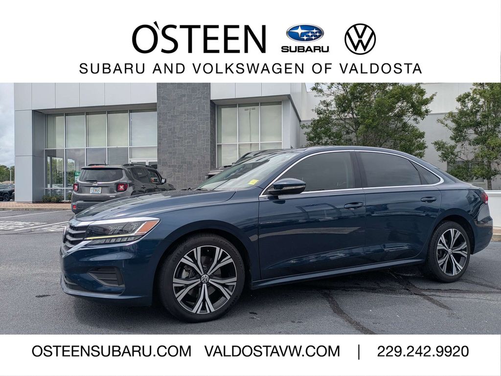 Blue Metallic 2021 Volkswagen Passat Sedan Front-Wheel Drive 6-Speed Automatic