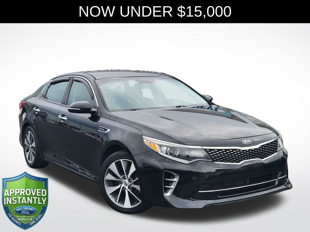 Ebony Black 2016 Kia Optima Sedan Front-Wheel Drive 6-Speed Automatic