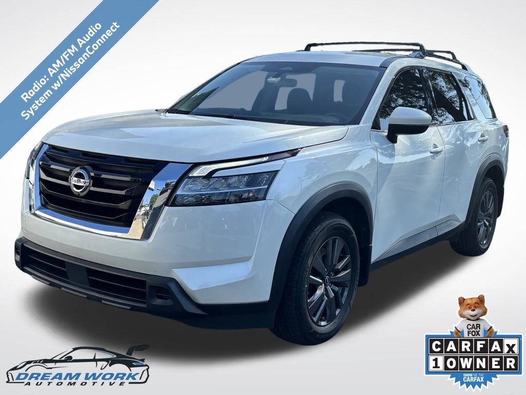 Pearl White Tricoat 2022 Nissan Pathfinder SUV / Crossover Front-Wheel Drive 9-Speed Automatic