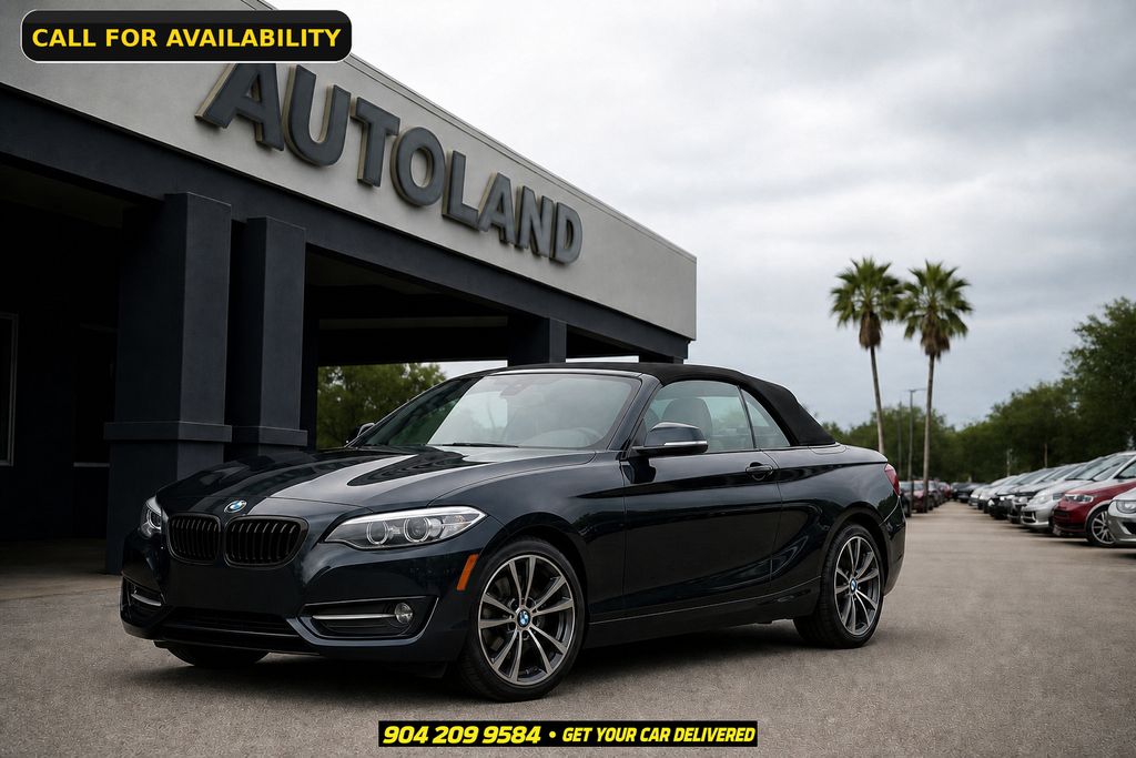Jet Black 2018 BMW 2 Series Convertible Rear-Wheel Drive 8-Speed Automatic