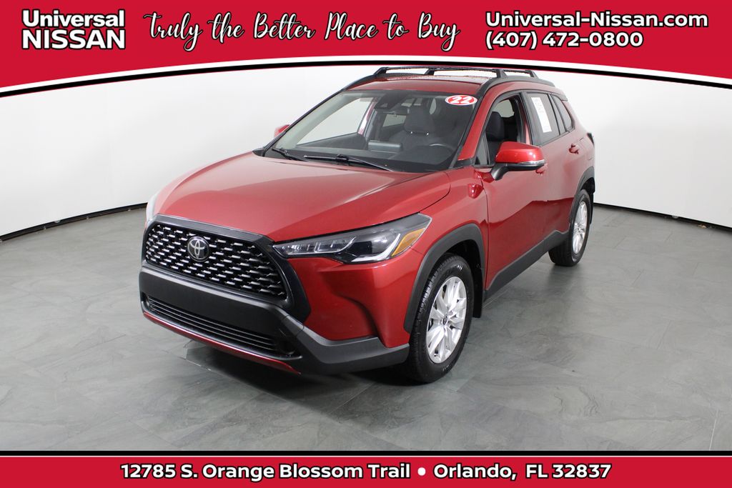 Barcelona Red Metallic 2022 Toyota Corolla Cross LE FWD SUV / Crossover Front-Wheel Drive Continuously Variable Transmission
