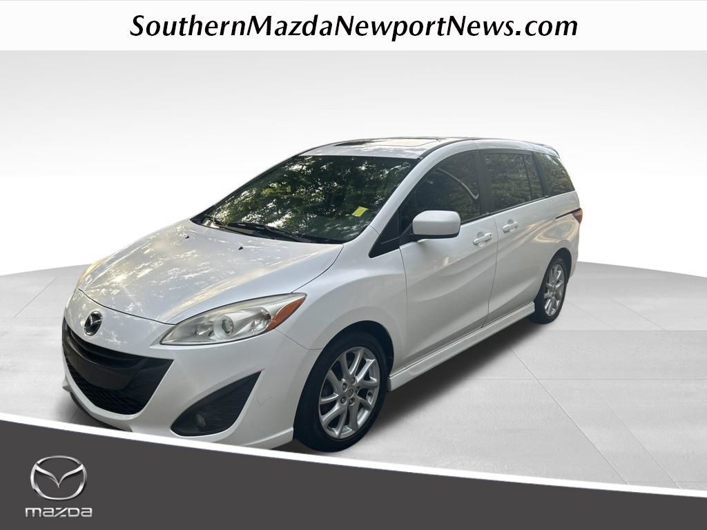 Crystal White Pearl 2012 Mazda MAZDA5 Minivan Front-Wheel Drive 5-Speed Automatic Overdrive