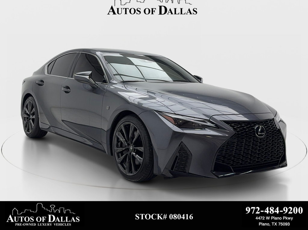 Gray 2024 Lexus IS Sedan Rear-Wheel Drive 8-Speed Automatic