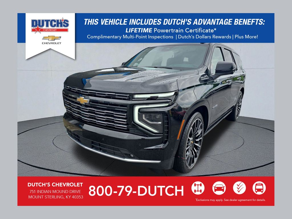 Black 2025 Chevrolet Tahoe High Country 4WD SUV / Crossover Four-Wheel Drive