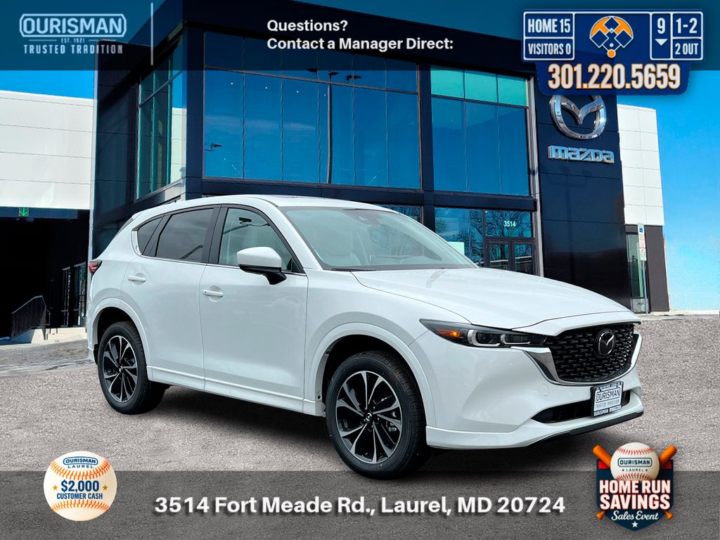White Metallic 2025 Mazda CX-5 2.5 S Preferred AWD SUV / Crossover All-Wheel Drive 6-Speed Automatic