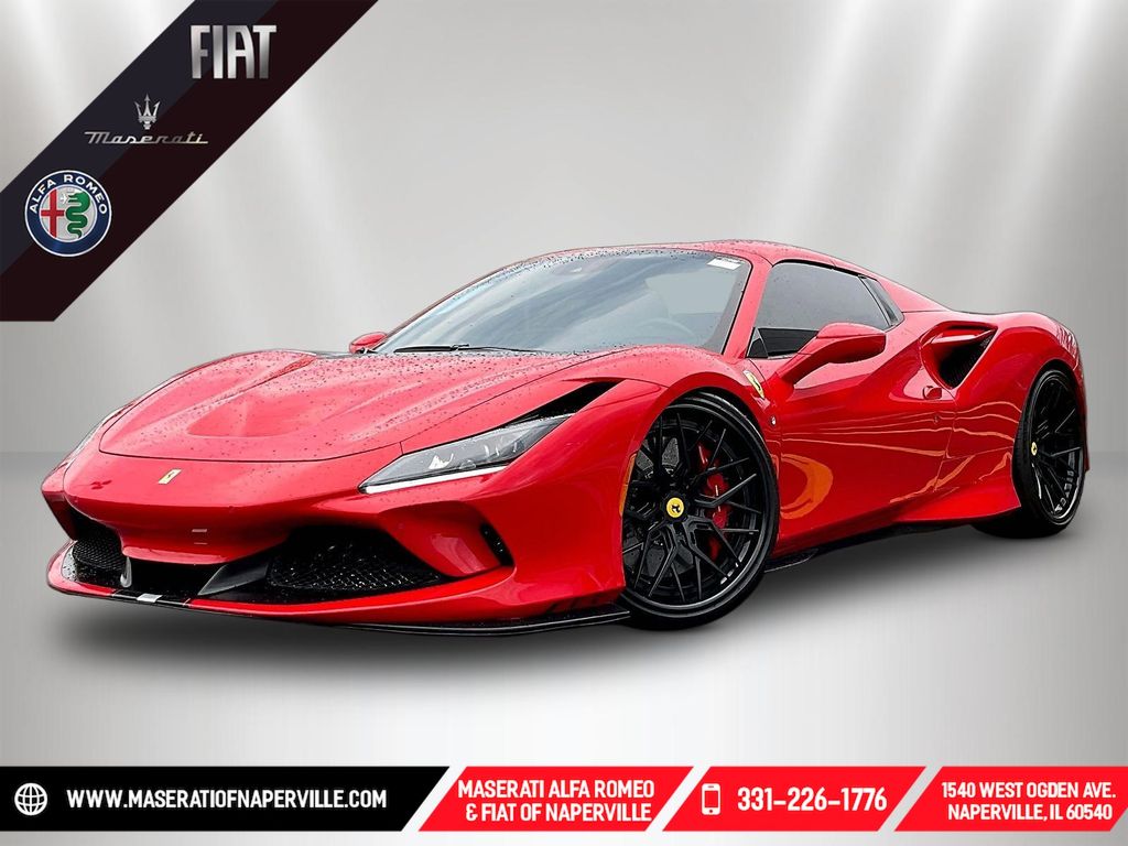 Rosso Scuderia 2022 Ferrari F8 Convertible Rear-Wheel Drive 7-Speed Automatic