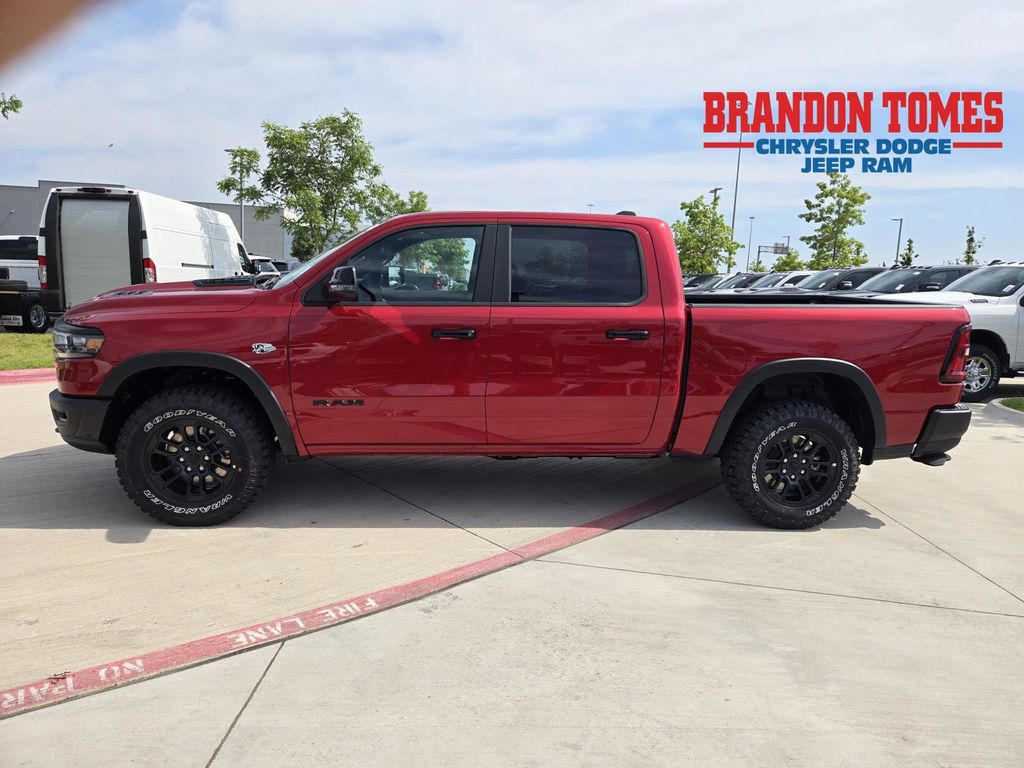 Molten Red 2026 RAM 1500 Pickup Truck Four-Wheel Drive 8-Speed Automatic