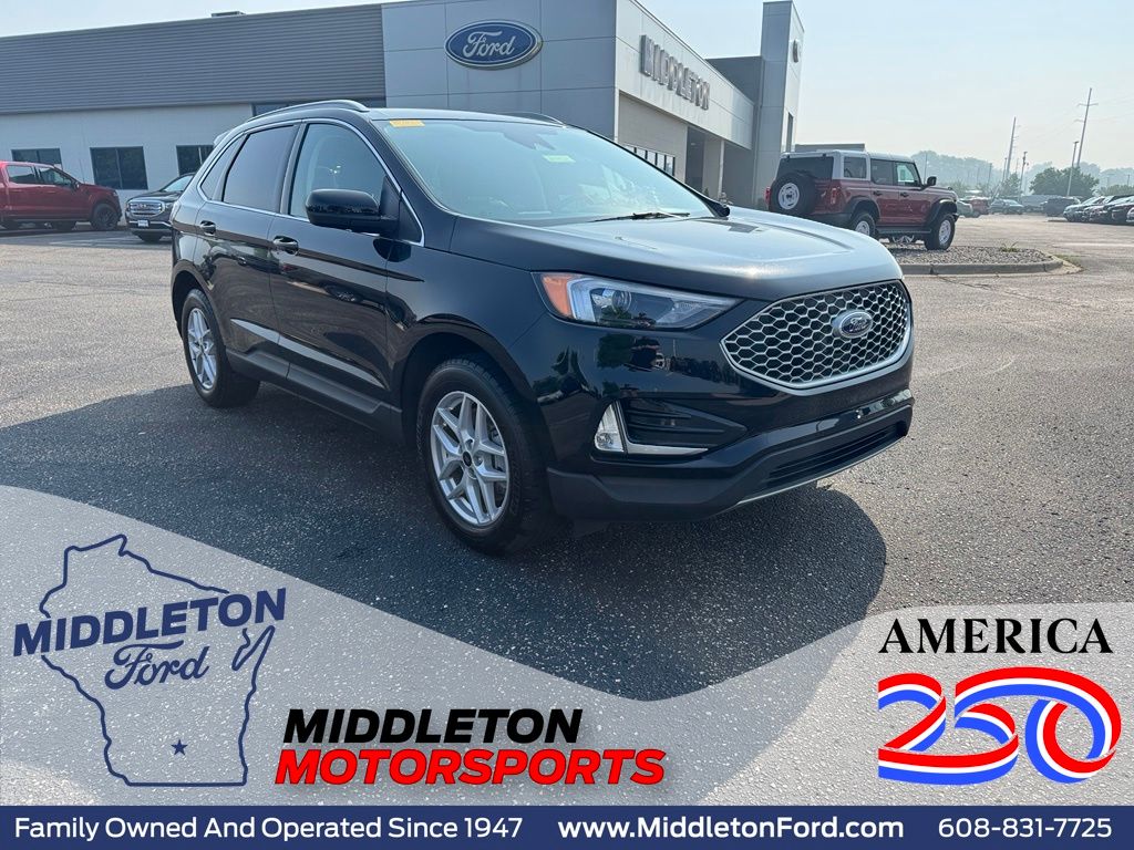 Agate Black Metallic 2024 Ford Edge SUV / Crossover All-Wheel Drive 8-Speed Automatic