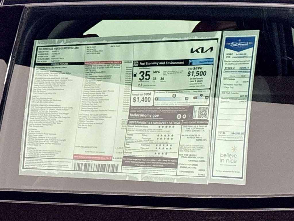 2026 Kia Sportage Hybrid SX-Prestige