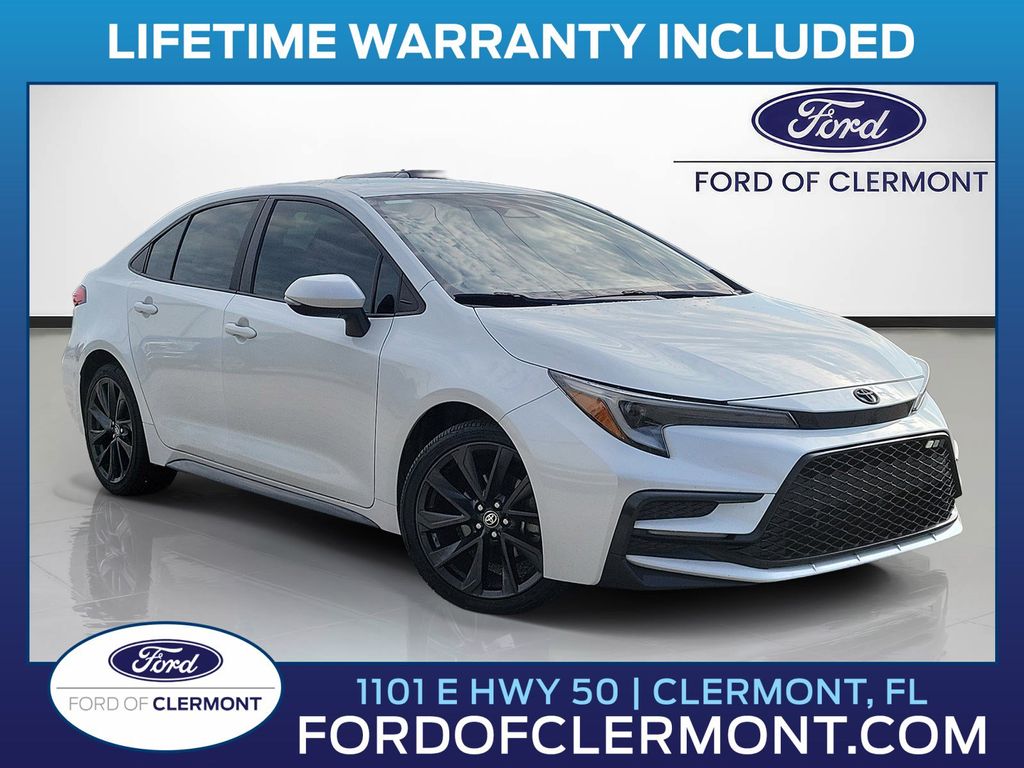 White (Wind Chill Pearl) 2023 Toyota Corolla Sedan Front-Wheel Drive Continuously Variable Transmission