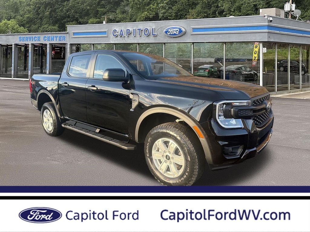 Shadow Black 2025 Ford Ranger Pickup Truck Four-Wheel Drive Automatic