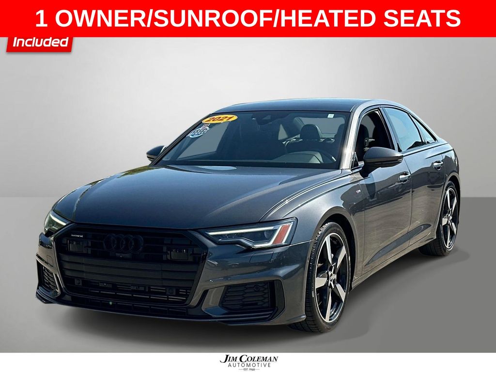 Daytona Gray Pearl Effect 2021 Audi A6 quattro Premium Plus 55 TFSI AWD Sedan All-Wheel Drive 7-Speed Automatic