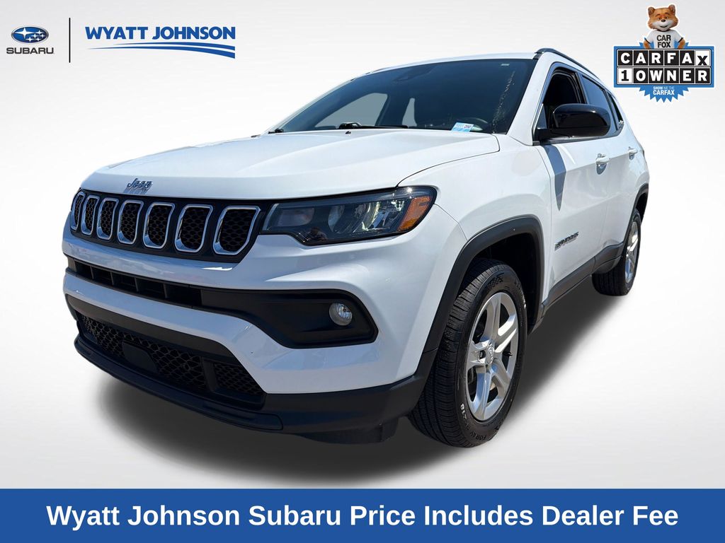 Bright White Clearcoat 2024 Jeep Compass SUV / Crossover Four-Wheel Drive 8-Speed Automatic