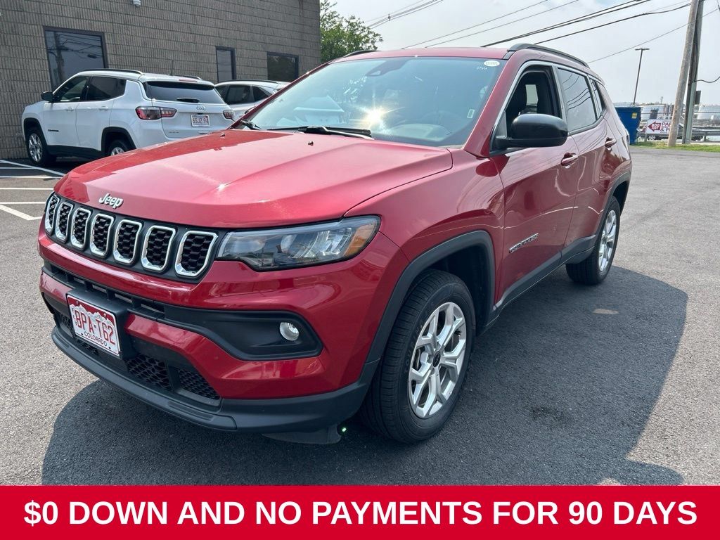 Red Hot Pearlcoat 2025 Jeep Compass SUV / Crossover Four-Wheel Drive 8-Speed Automatic