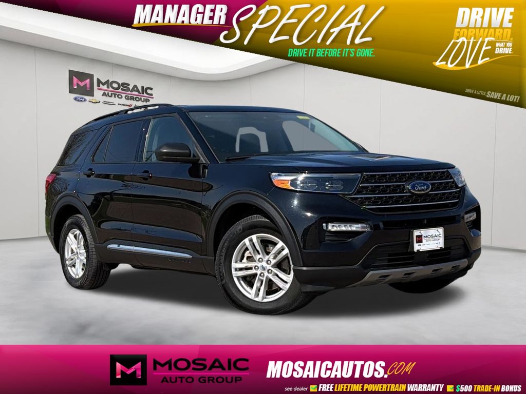 Black Metallic 2023 Ford Explorer SUV / Crossover All-Wheel Drive Automatic