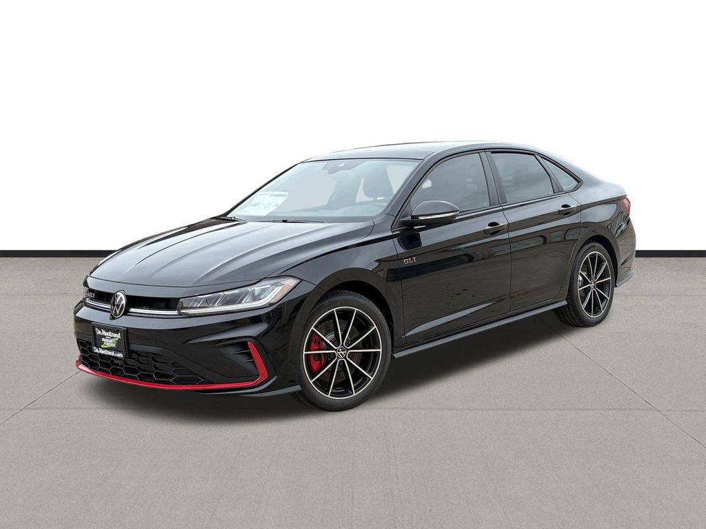 Deep Black 2026 Volkswagen Jetta GLI Sedan Front-Wheel Drive 6-Speed Manual