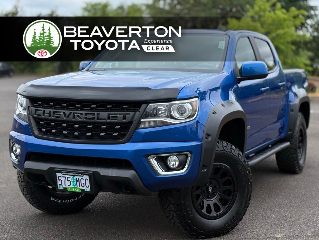 Kinetic Blue Metallic 2020 Chevrolet Colorado Z71 Crew Cab 4WD Pickup Truck Four-Wheel Drive 8-Speed Automatic
