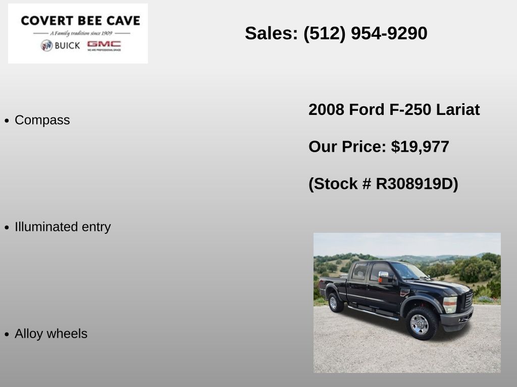 Used Car 2008 Ford F-250sd  Lariat For Sale Under $20,000 In Austin, Texas
