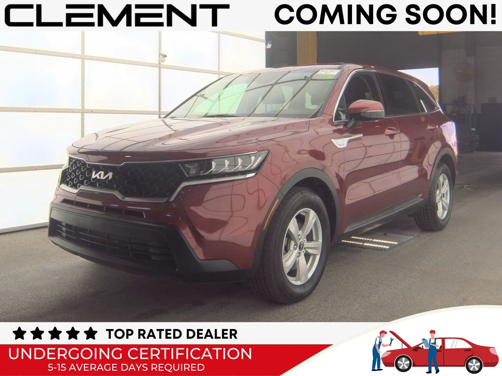 Passion Red Tintcoat 2022 Kia Sorento LX FWD SUV / Crossover Front-Wheel Drive 8-Speed Automatic