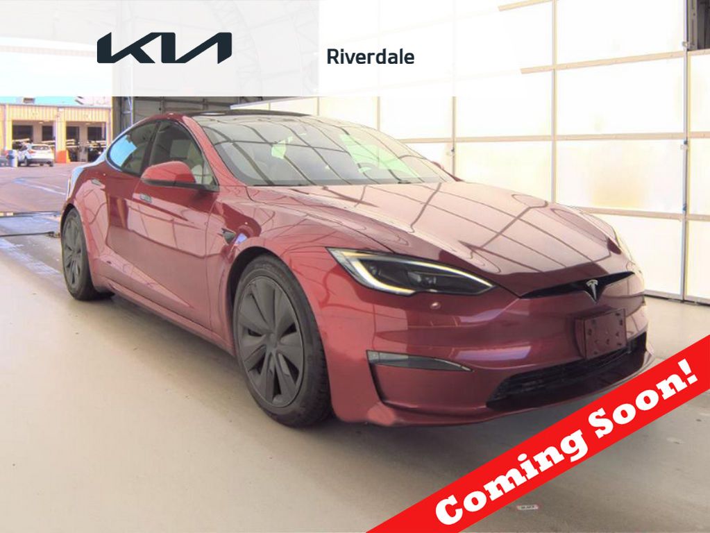 Red Multi-Coat 2023 Tesla Model S Standard Range AWD Sedan All-Wheel Drive 1-Speed Automatic
