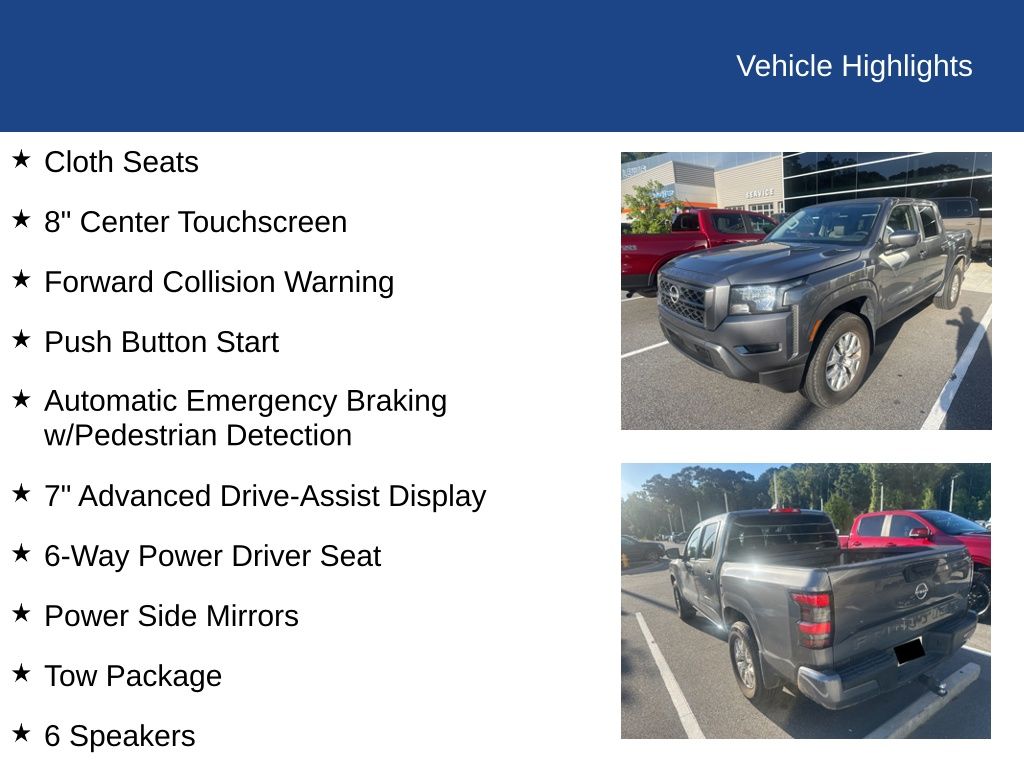 2023 Nissan Frontier Crew Cab SV 4x4