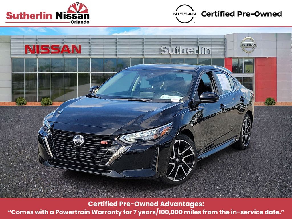Super Black 2025 Nissan Sentra Sedan Front-Wheel Drive Continuously Variable Transmission