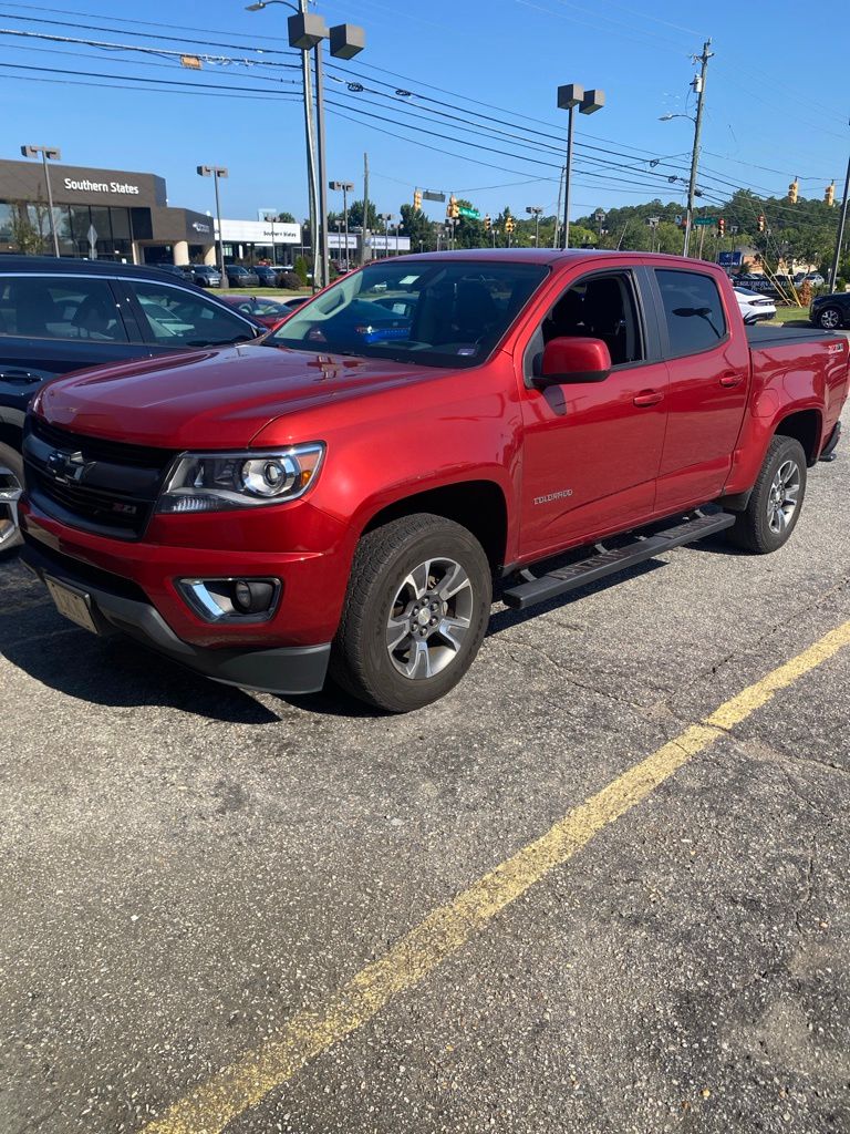 Red Rock Metallic 2016 Chevrolet Colorado Pickup Truck Four-Wheel Drive 6-Speed Automatic