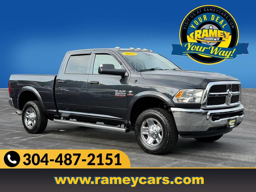 Gray (Maximum Steel Metallic Clearcoat) 2015 RAM 3500 Pickup Truck Four-Wheel Drive 6-Speed Manual
