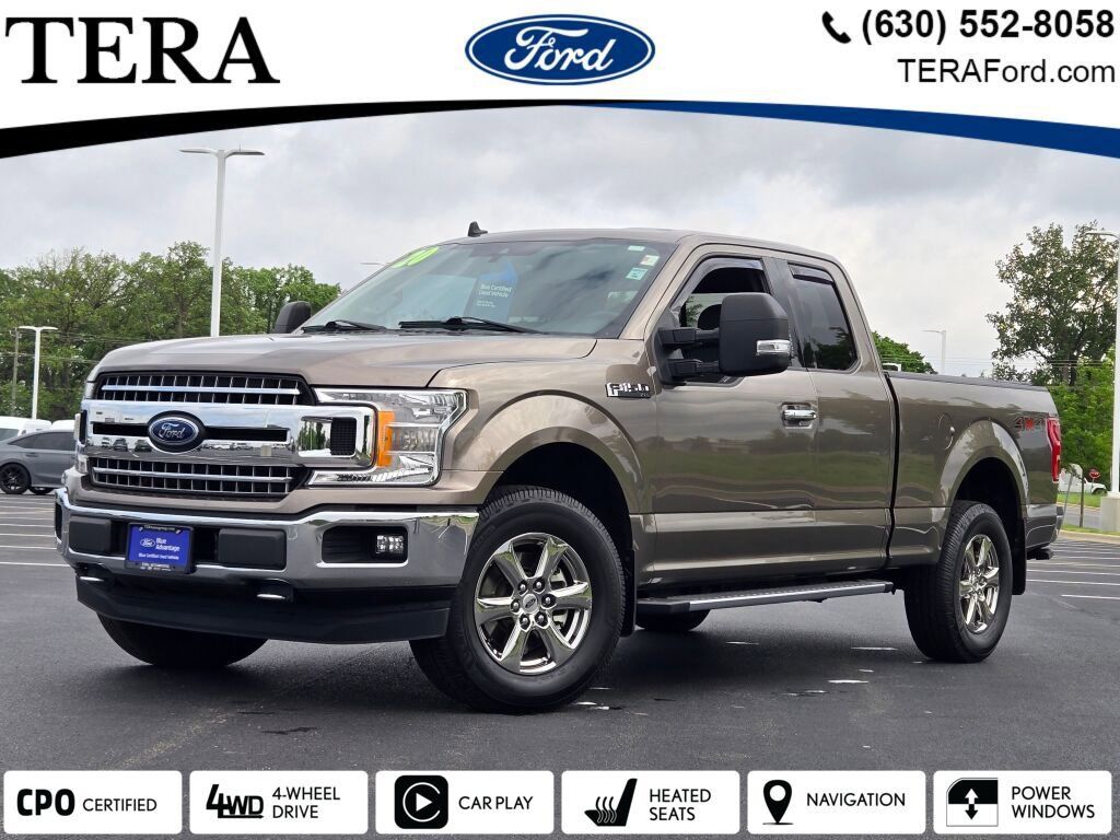 Stone Gray Metallic 2020 Ford F-150 XLT SuperCab 4WD Pickup Truck Four-Wheel Drive Automatic