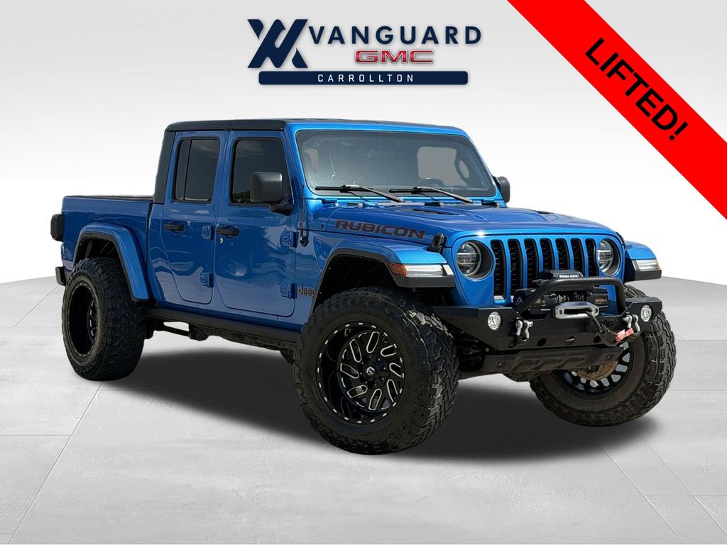 Hydro Blue Pearlcoat 2021 Jeep Gladiator Pickup Truck Four-Wheel Drive 8-Speed Automatic