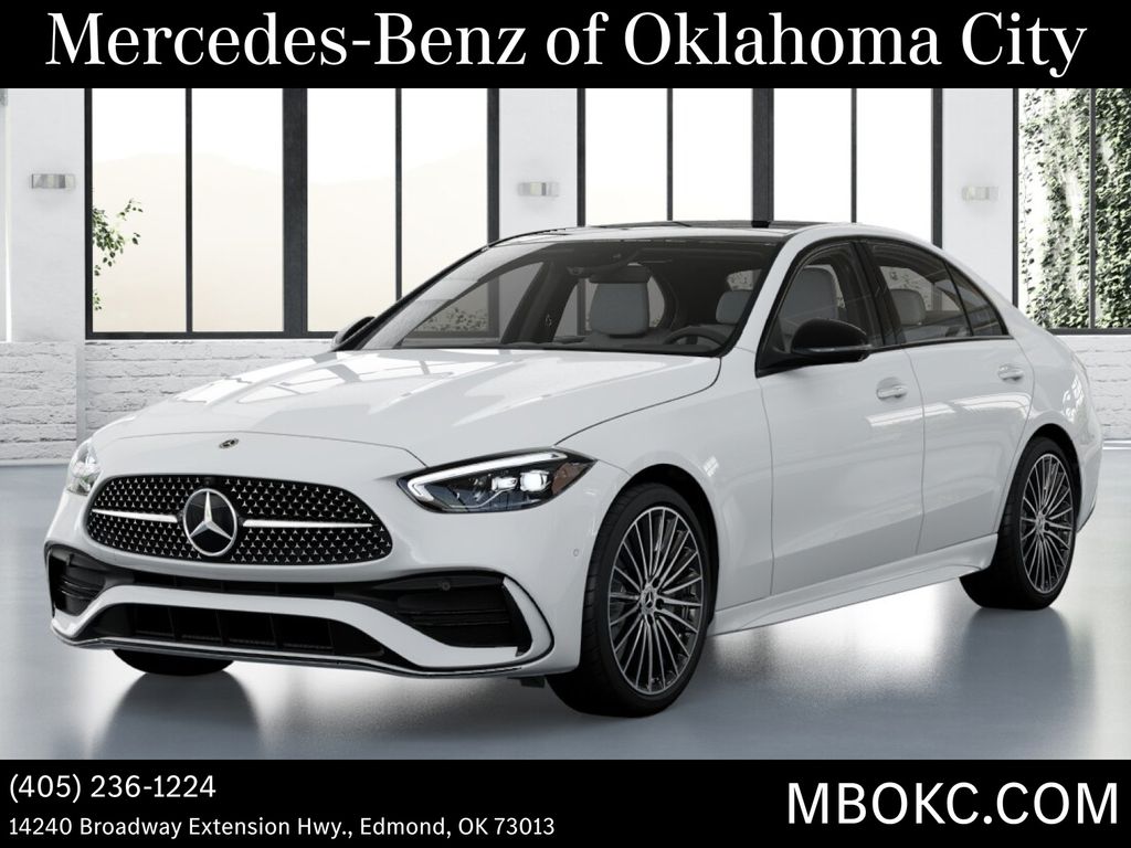 Polar White 2026 Mercedes-Benz C-Class Sedan All-Wheel Drive 9-Speed Automatic