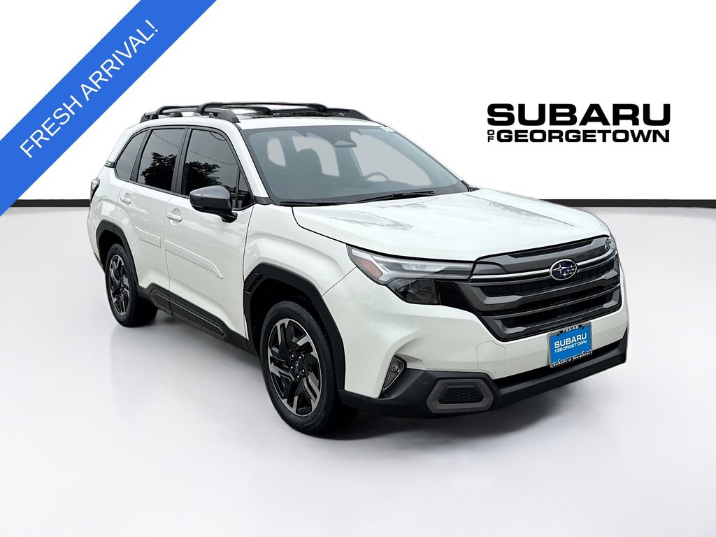 Crystal White Pearl 2025 Subaru Forester SUV / Crossover All-Wheel Drive Continuously Variable Transmission