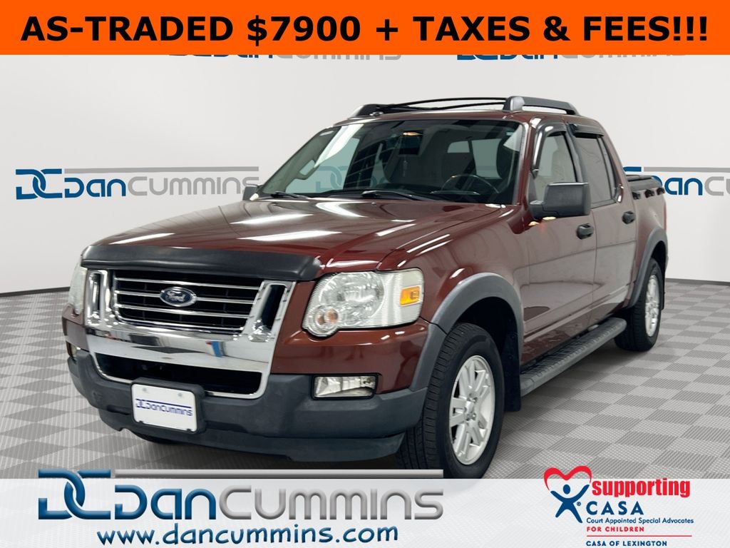 Red 2009 Ford Explorer Sport Trac XLT 4WD Pickup Truck Four-Wheel Drive 5-Speed Automatic
